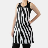 Zebra Stripes Zwart & Wit | Stijlvolle dierenprint Schort (Insitu)