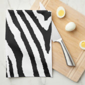 Zebra Stripes Zwart & Wit | Stijlvolle dierenprint Theedoek (Quarter Fold)