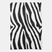 Zebra Stripes Zwart & Wit | Stijlvolle dierenprint Theedoek (Verticaal)