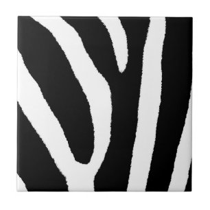 ZEBRA STRIPES (zwart-wit) Tegeltje
