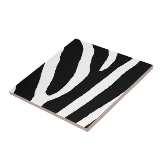 ZEBRA STRIPES (zwart-wit) Tegeltje (Zijkant)