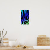 ZEBRA STRIPES: ZWARTE LICHTING POSTER (Keuken)