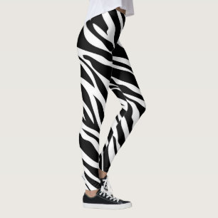Zebra Strips Patroon Print Leggings