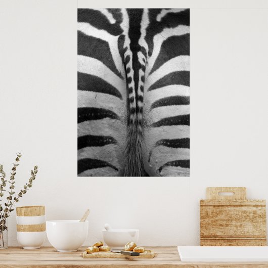 Zebra Strips Poster (Keuken)