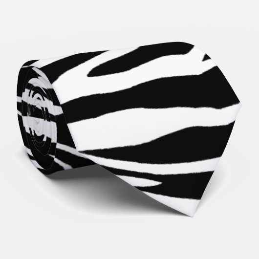 Zebra Stropdas (Opgerold)