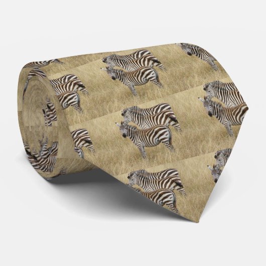 Zebra Stropdas (Opgerold)