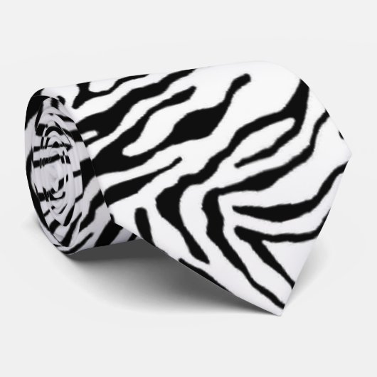 Zebra Stropdas (Opgerold)