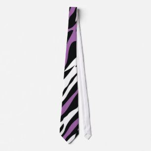 Zebra Stropdas - Paars