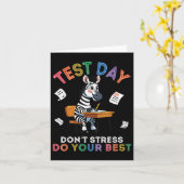 Zebra Student Test Dag Niet Stress Doe Je Beste SU Kaart (Gele Bloem)