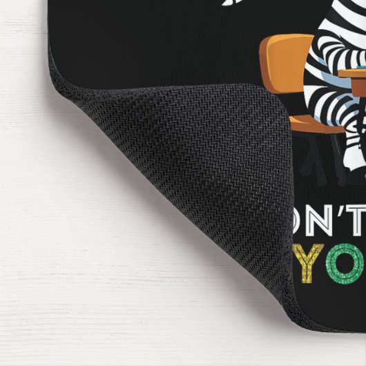 Zebra Student Test Dag Niet Stress Doe Je Beste SU Muismat (Hoek)