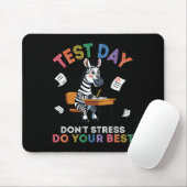Zebra Student Test Dag Niet Stress Doe Je Beste SU Muismat (Met muis)