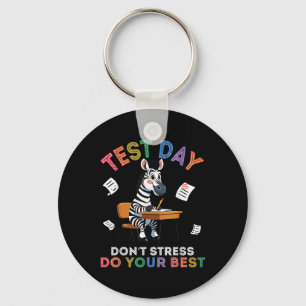 Zebra Student Test Dag Niet Stress Doe Je Beste SU Sleutelhanger