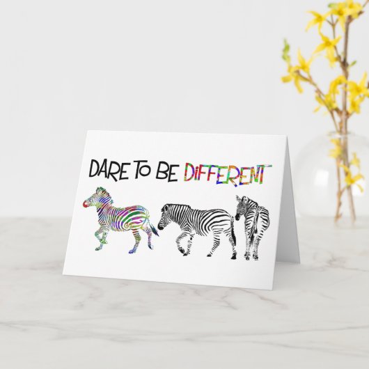 Zebra Studies Birthday Card Kaart (Gele Bloem)