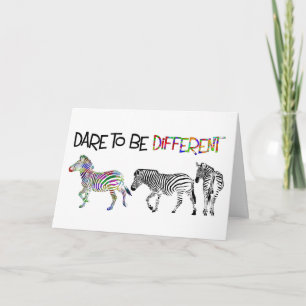 Zebra Studies Birthday Card Kaart