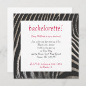 Zebra Style Invite Kaart (Voorkant / Achterkant)