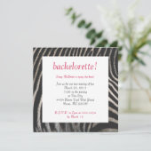 Zebra Style Invite Kaart (Staand voorkant)