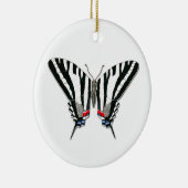 Zebra Swallowtail Butterfly Ceramic Ornament (Rechts)