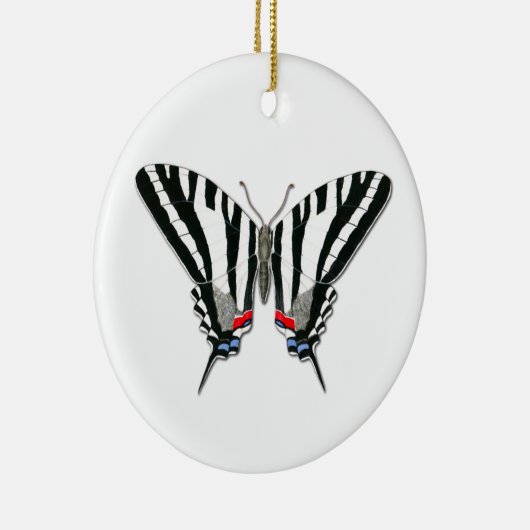 Zebra Swallowtail Butterfly Ceramic Ornament (Rechts)