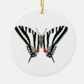 Zebra Swallowtail Butterfly Ceramic Ornament (Voorkant)