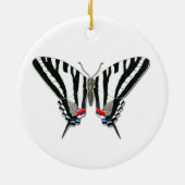 Zebra Swallowtail Butterfly Ceramic Ornament (Achterkant)