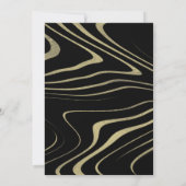 Zebra Sweet 16 Glitter Faux Gold en Folie Geo Kaart (Achterkant)