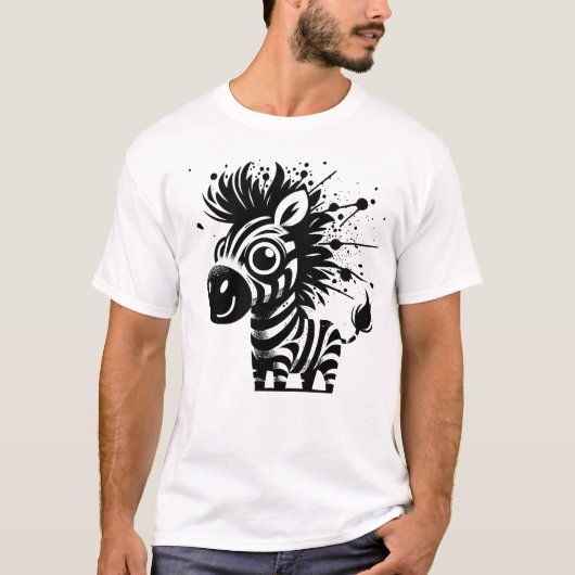 Zebra t-shirt (Voorkant)