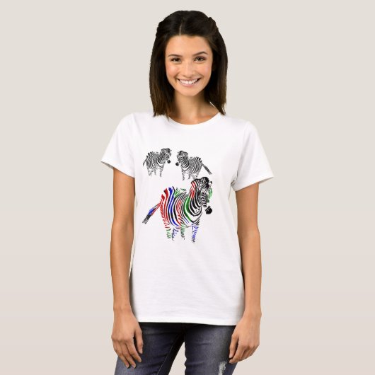 zebra t-shirt (Voorkant volledig)