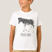 Zebra T-Shirt van avonturier (Voorkant)
