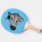 Zebra Tafeltennisbatje (Zijkant)