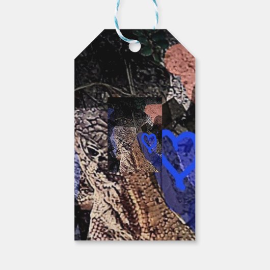 Zebra tail butterfly cadeaulabel (Achterkant)