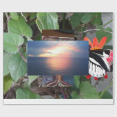 Zebra tail butterfly cadeaupapier (Vlak)