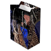 Zebra tail butterfly medium cadeauzakje (Achterkant Gekanteld)