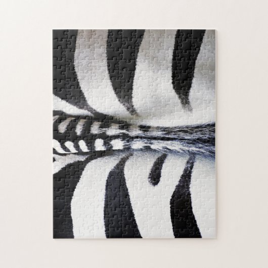Zebra Tail Onmogelijke Puzzel Challenge Legpuzzel (Verticaal)