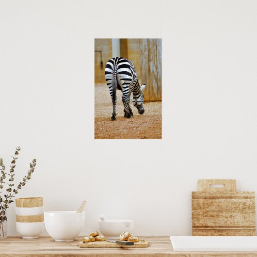 Zebra Tail Poster (Keuken)