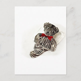 Zebra Teddy Briefkaart