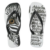 Zebra Teenslippers (Voetbed)