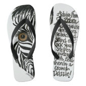 Zebra Teenslippers (Voetbed)