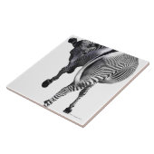 zebra tegeltje (Zijkant)