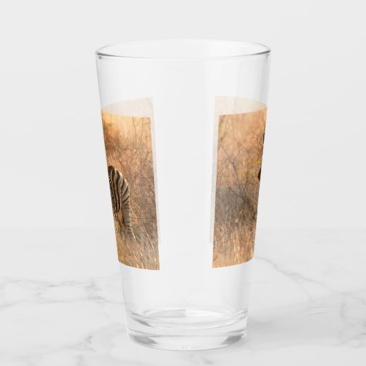 Zebra tegen zonsopgang glas (Rechts)