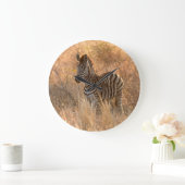 Zebra tegen zonsopgang grote klok (Huis)