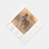 Zebra tegen zonsopgang servet (Hoek)