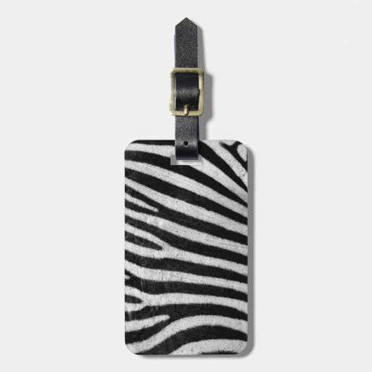 Zebra Textuur Bagage Label (Voorkant verticaal)