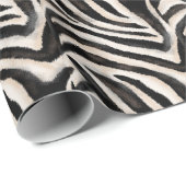Zebra Textuur: Handtekening, Afrikaans. Cadeaupapier (Rol Hoek)