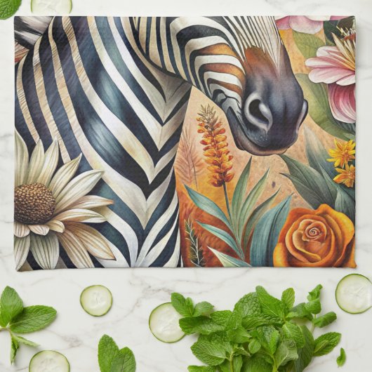 Zebra Theedoek (Gevouwen)