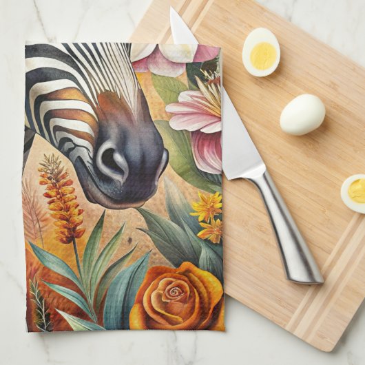 Zebra Theedoek (Quarter Fold)