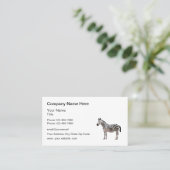 Zebra Thema Business Logo Visitekaartje (Staand voorkant)