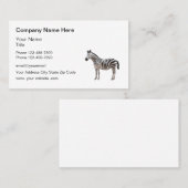 Zebra Thema Business Logo Visitekaartje (Voorkant / Achterkant)