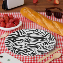 Zebra Thema Papieren Borden voor Feestjes