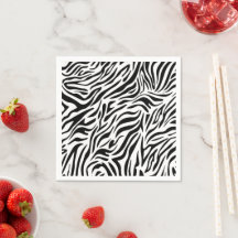 Zebra Thema Papieren Servetten voor Feestjes