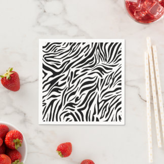 Zebra Thema Papieren Servetten voor Feestjes
